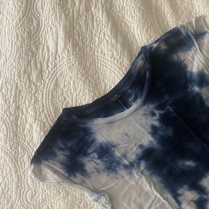Brandy Melville John Galt blue tie dye top